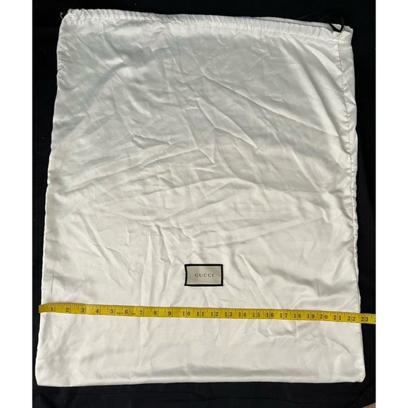 Gucci Dust Bag Storage Cover Drawstring White 26.7" x 22.4" - Picture 4 of 5